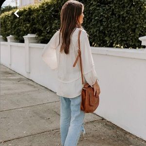 Vici balloon sleeve blouse